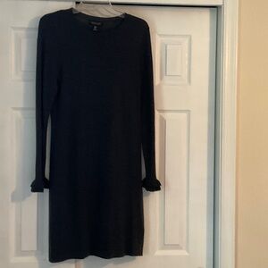 Rachel Zoe Gray Wool Long Sleeve Dress